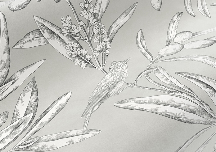 Aviary Velvet, Whisper - Made to Measure Curtain - Image 4